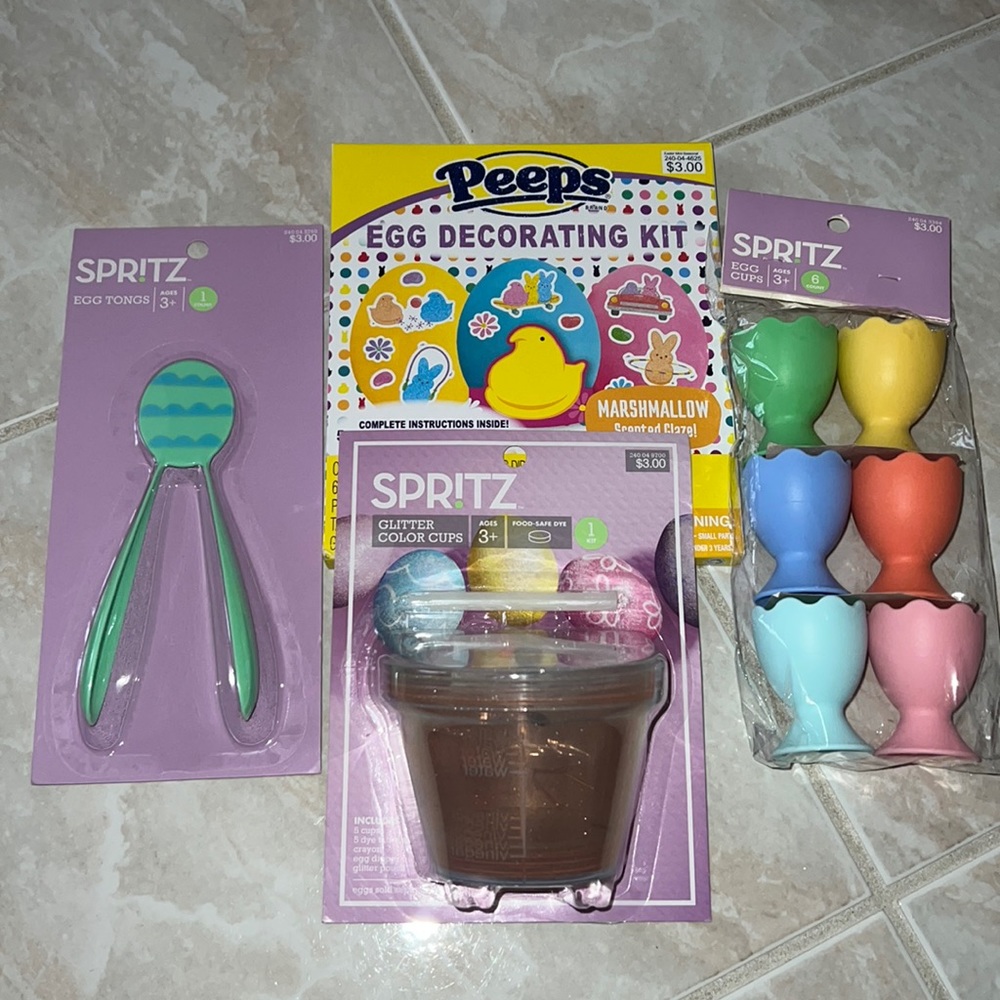 NWT 4pc Spritz x Peeps Egg Decorating Set